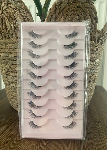 kedi gözü takma kirpik 10 çift - Görsel 4