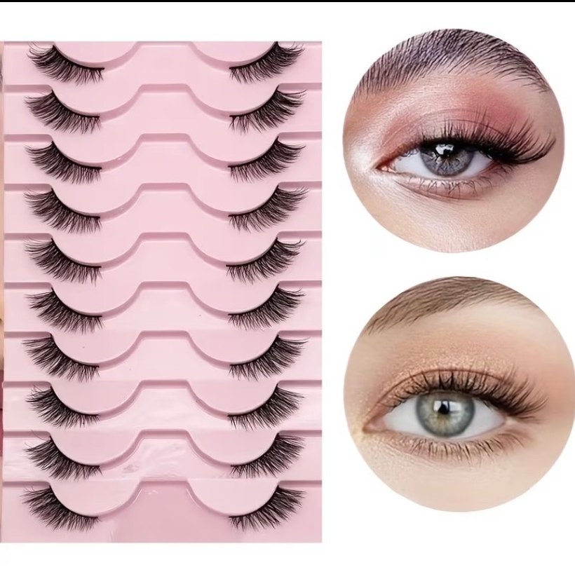 10 çift kedi gözü takma kirpik - Görsel 2