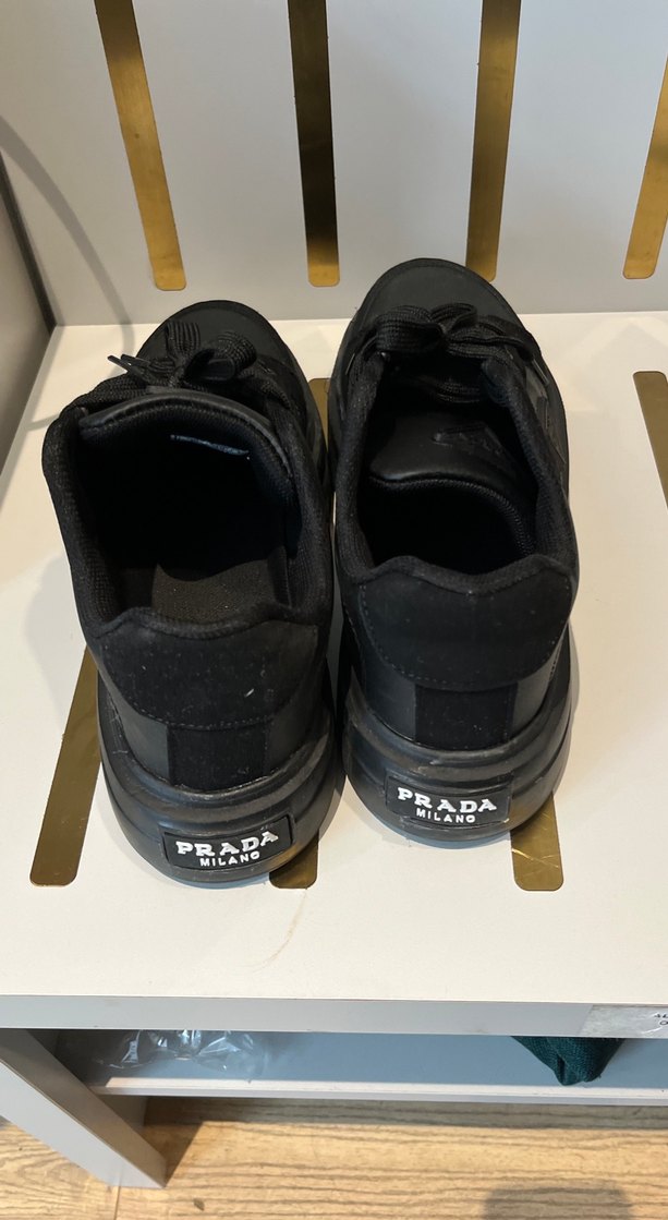 Siyah Bağcıklı Stiletto Topuklu Kadın Spor Ayakkabı - Görsel 3