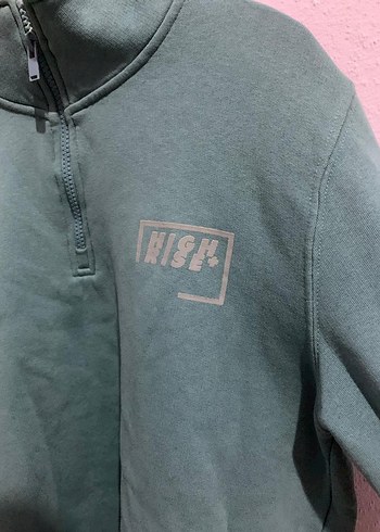 Yeşil Yumuşak Kumaşlı Salaş Sweatshirt - Görsel 3