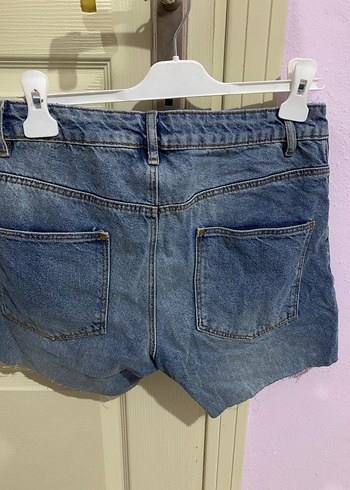 Kadın Mavi Mini Denim Şort QUZU - Görsel 2