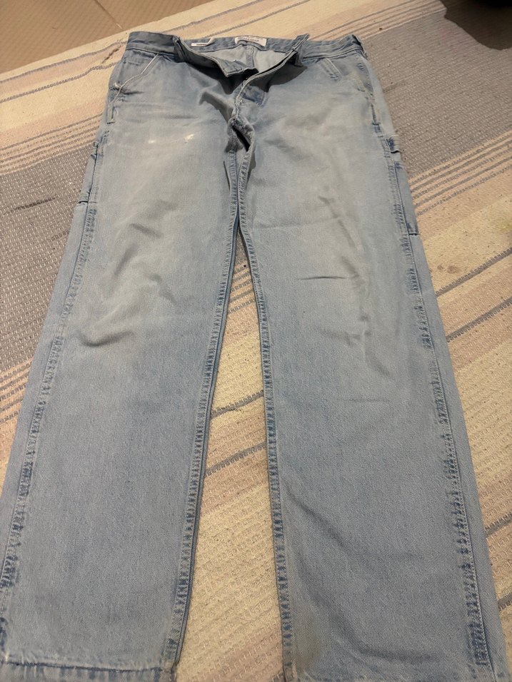 Pull&Bear Açık Mavi Yıkamalı Denim Jean — görsel 2/5