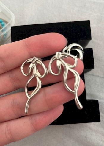 İkili gümüş Renk Mini Küpe Seti - Görsel 2