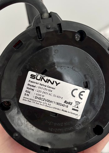 Kırmızı Sunny Elektrikli Kahve Cezvesi - Görsel 3