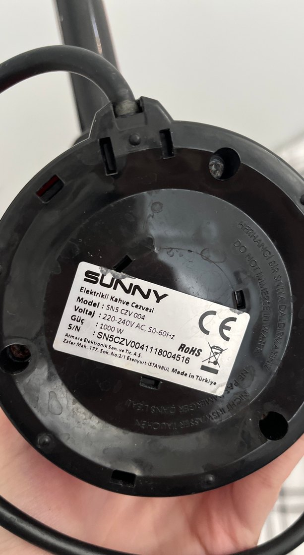 Kırmızı Sunny Elektrikli Kahve Cezvesi - Görsel 3