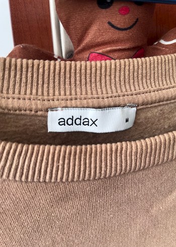 Kadın Kahverengi Süet Sweatshirt - Görsel 4