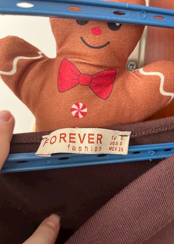 Kahverengi Uzun Kollu Drapeli Kadın Bluz - Görsel 2