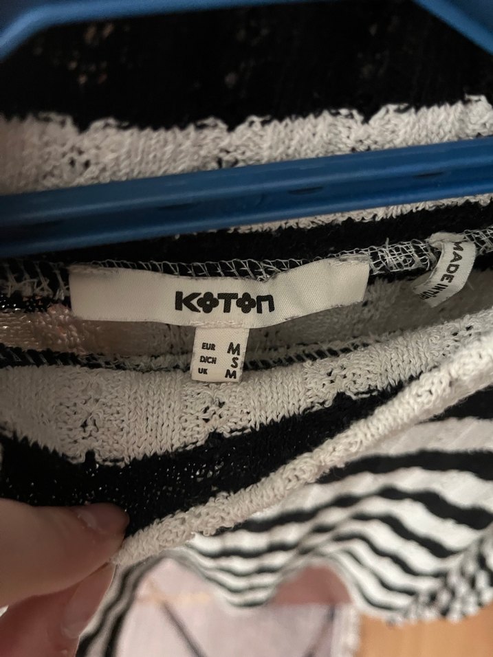 Zebra Desenli Boğazlı Kadın Triko Kazak - Görsel 4