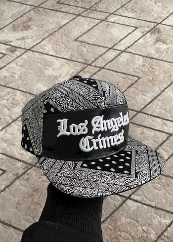 Siyah Bandana Desenli Street Wear Şapka - Görsel 2