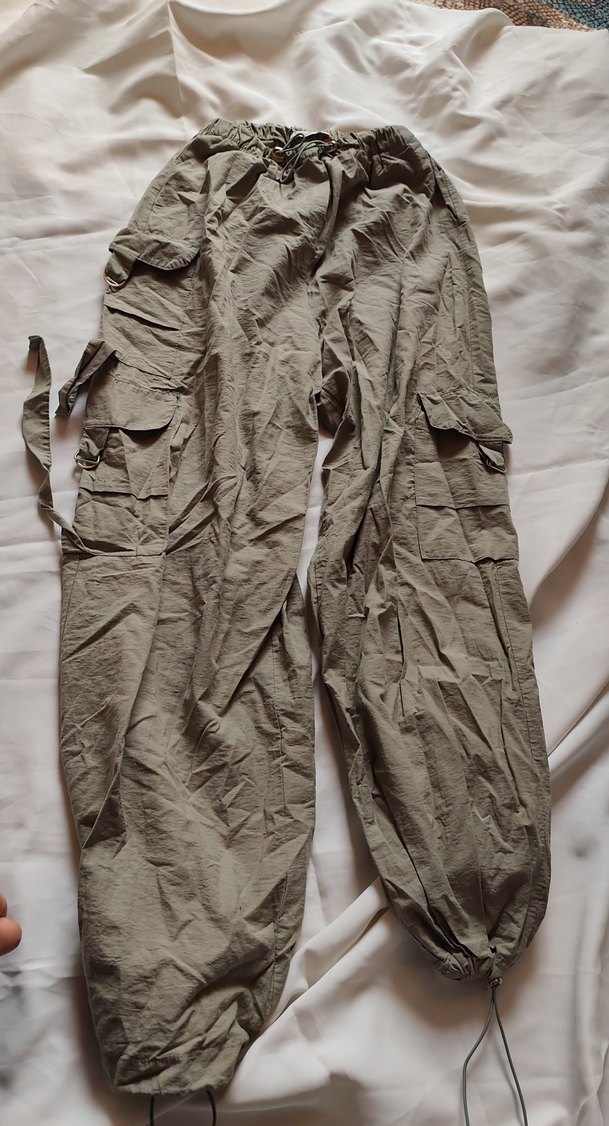 baggy pantalon yeşil renk - Görsel 4