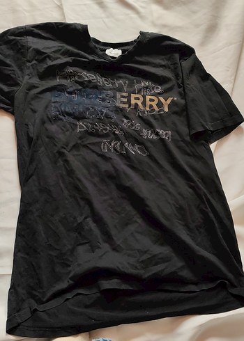Siyah Baskılı oversize Tişört burberry - Görsel 5