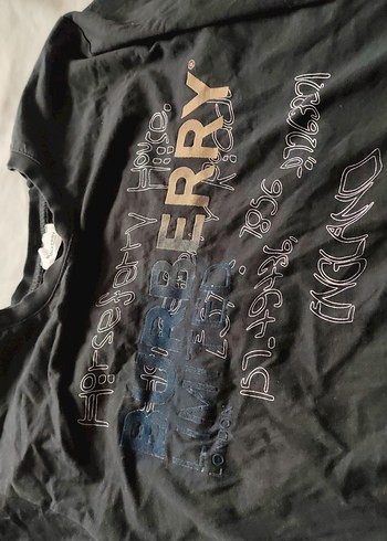 Siyah Baskılı oversize Tişört burberry - Görsel 4