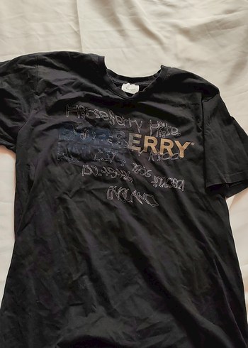 Siyah Baskılı oversize Tişört burberry - Görsel 3