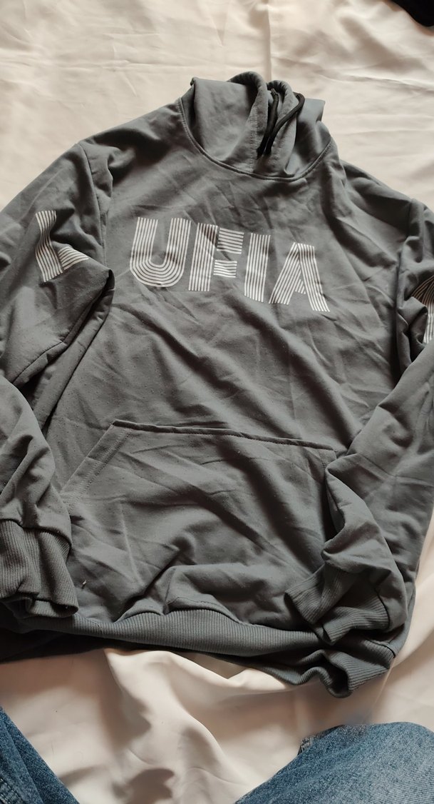 Gri Erkek Sweatshirt, Rahat Kesim, Baskılı - Görsel 3