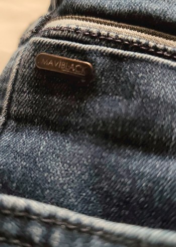 mavi blackpro Gri Midi Boy Bol Kesim Kadın Kot Pantolon - Görsel 3