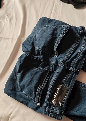 mavi blackpro Gri Midi Boy Bol Kesim Kadın Kot Pantolon - Görsel 6