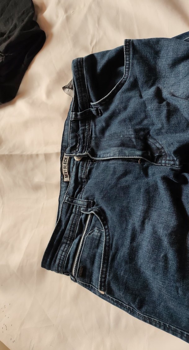 mavi blackpro Gri Midi Boy Bol Kesim Kadın Kot Pantolon - Görsel 5