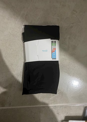 Kadın Siyah Baskılı Tayt - Görsel 2