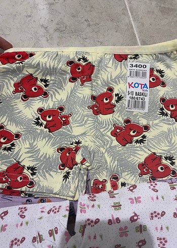 Çocuk Renkli Baskılı Külot - Görsel 2