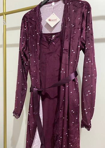 Bordo Uzun Kollu V Yaka Sabahlığı - Görsel 4