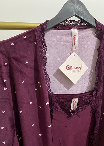 Bordo Uzun Kollu V Yaka Sabahlığı - Görsel 2