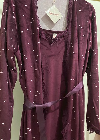 Bordo Uzun Kollu V Yaka Sabahlığı - Görsel 3