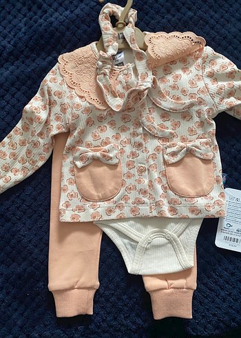 Nazar Bebek Dantel Detaylı Nakışlı Tulum - Görsel 4