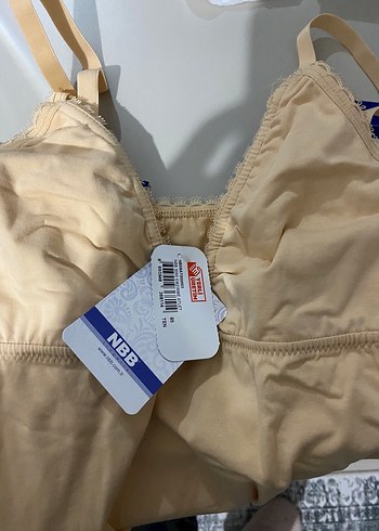 Ten rengi ve siyah Emzirme atleti - Görsel 3