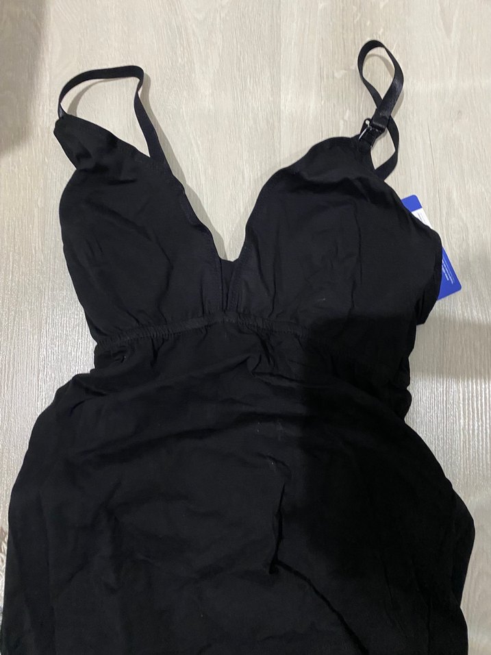 Ten rengi ve siyah Emzirme atleti - Görsel 5