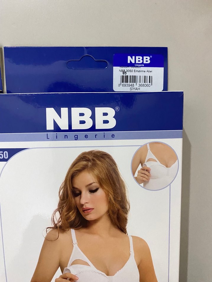 Ten rengi ve siyah Emzirme atleti - Görsel 2