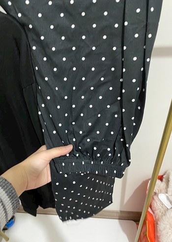 Siyah Uzun Kollu pijama takımı - Görsel 4