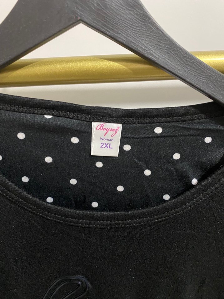 Siyah Uzun Kollu pijama takımı - Görsel 5