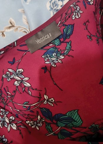 Bordo Desenli Bohem Hamile Bluzu - Görsel 7