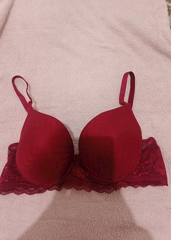 Koyu Kırmızı Bohem Dantelli Sütyen - Görsel 2