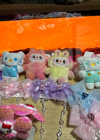 Boncuklu, Pastel Renkli Tie-Dye Saç Aksesuarları - Görsel 4