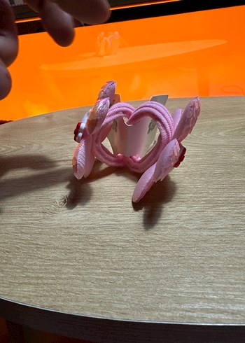 Pembe Payetli Kedi Figürlü Çocuk Saç Tokası - Görsel 3