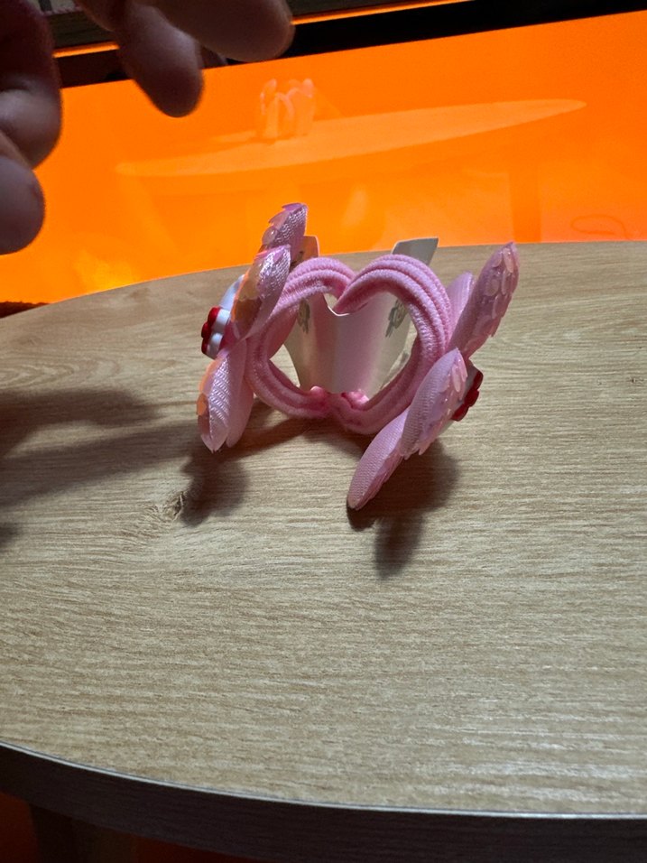 Pembe Payetli Kedi Figürlü Çocuk Saç Tokası - Görsel 3