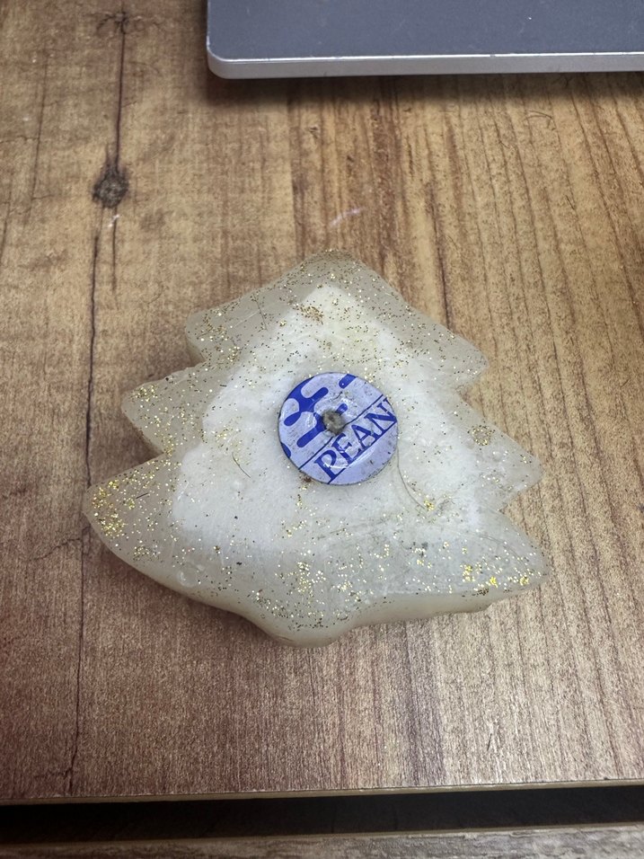 Parlak Altın Renkli Yılbaşı Ağacı Mumu - Görsel 3