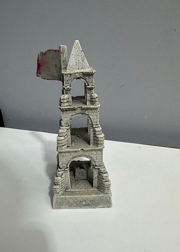 Gri Taş Figürlü Türk Bayraklı Minyatür - Görsel 3