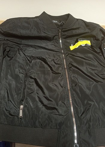 DSQUARED2 Siyah Baskılı Erkek Yağmurluk - Görsel 3