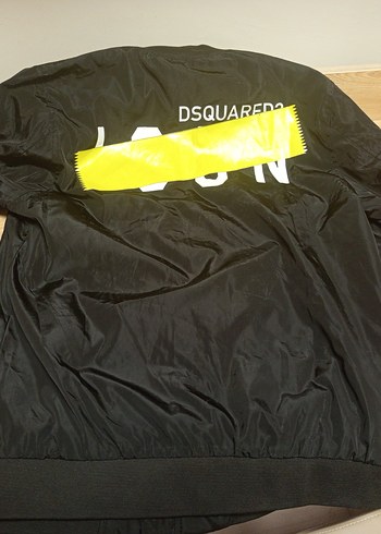 DSQUARED2 Siyah Baskılı Erkek Yağmurluk - Görsel 2