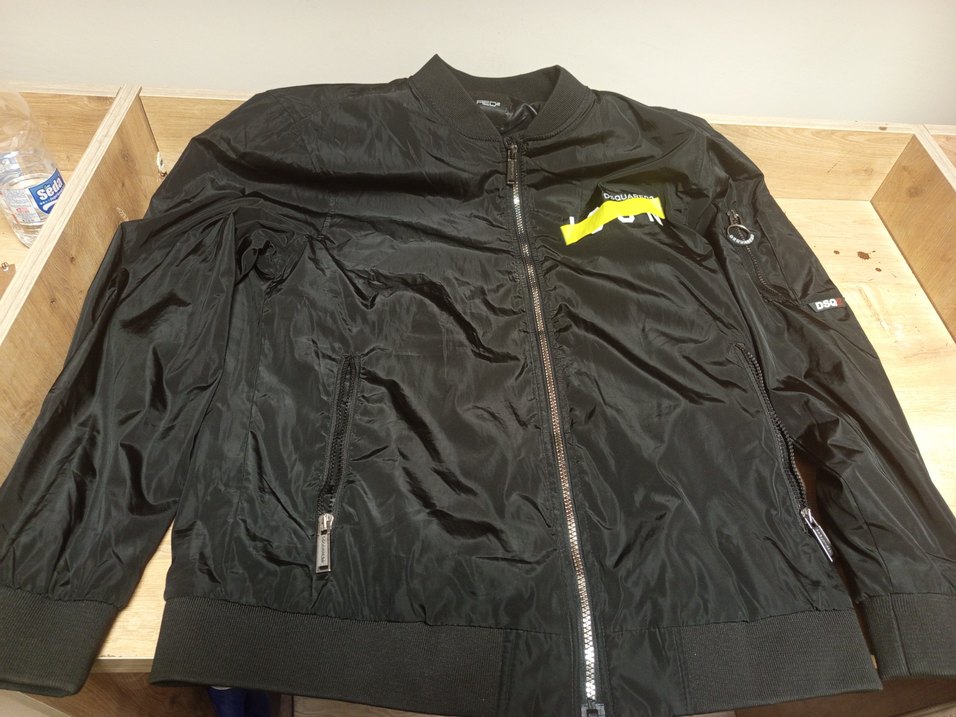 DSQUARED2 Siyah Baskılı Erkek Yağmurluk - Görsel 3