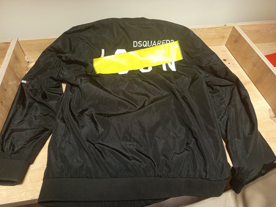 DSQUARED2 Siyah Baskılı Erkek Yağmurluk - Görsel 2