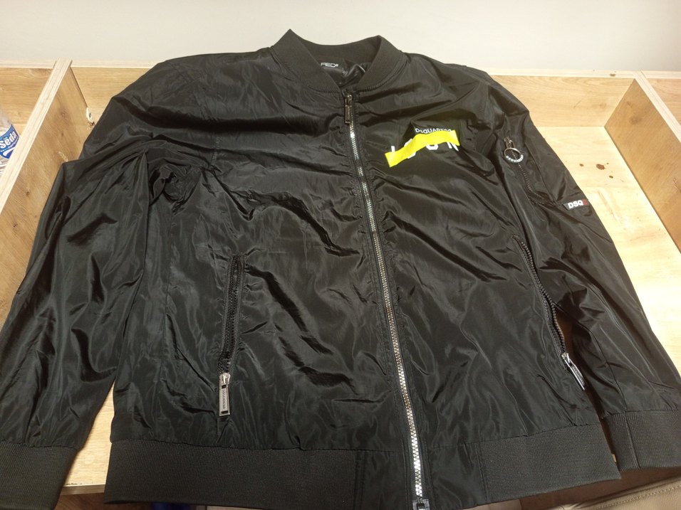 DSQUARED2 Siyah Baskılı Erkek Yağmurluk - Görsel 4