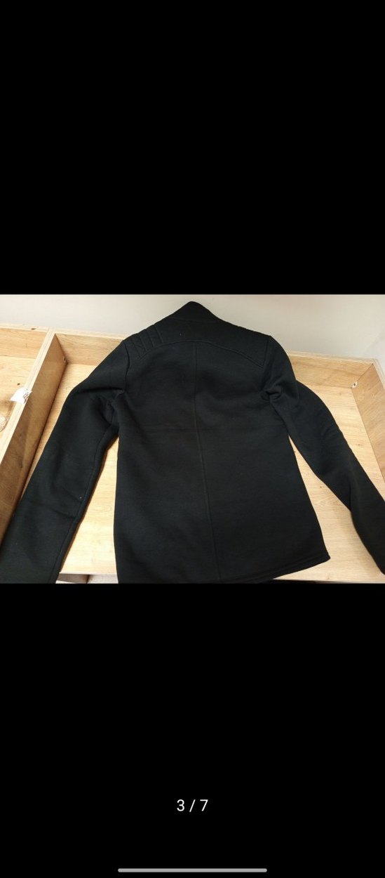 Düğmeli Siyah Erkek Midi Kaban - Görsel 2