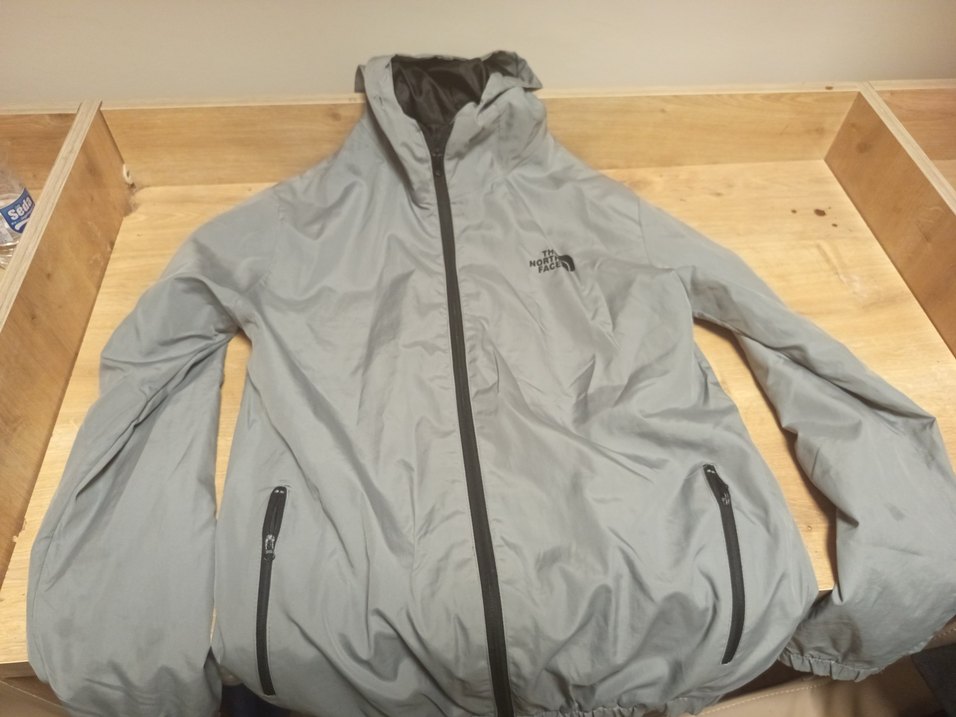 Gri Erkek Keten Midi Boy Yağmurluk - Görsel 2