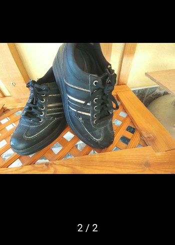 Siyah Sokak Stili bayan Ayakkabı no37 - Görsel 2