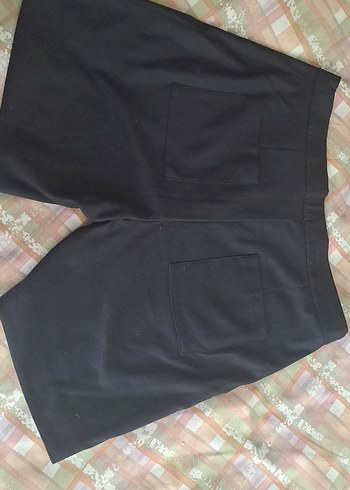 Siyah Kadın Bermuda Şort - Görsel 2