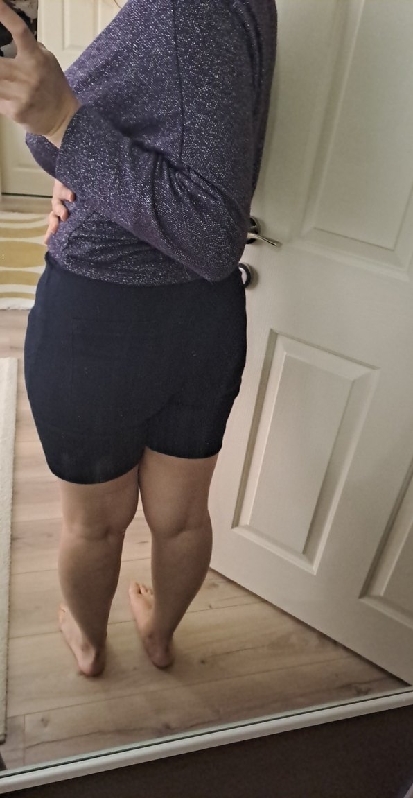 Siyah Kadın Bermuda Şort - Görsel 4