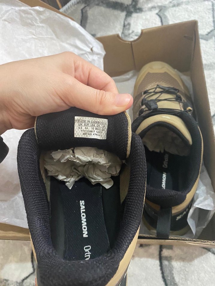 Salomon x ultra 4 bej ayakkabı - Görsel 3